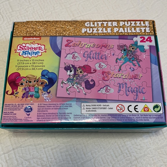 24-Piece Shimmer & Shine Glitter Puzzle by Nickelodeon & SpinMaster - Picture 10 of 11